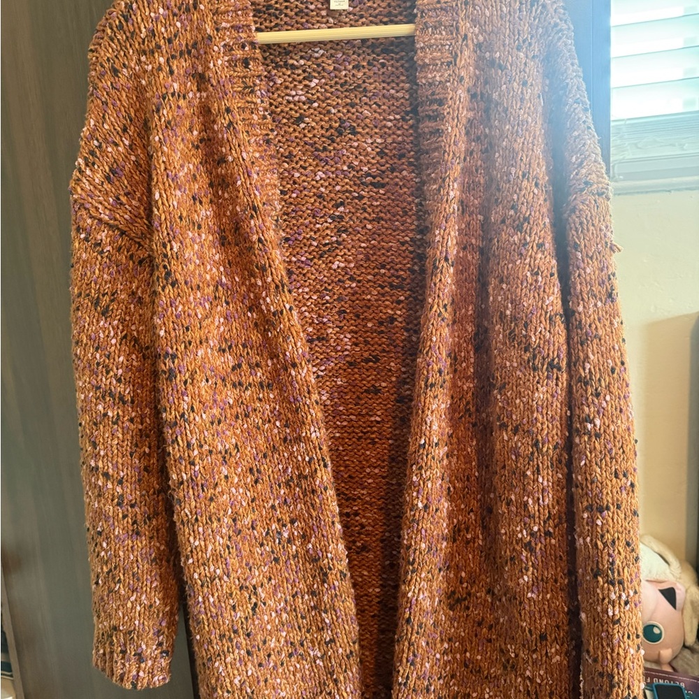 J. Jill Multicolor Knit Cardigan Sweater